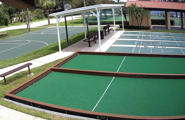 Bocce ball courts