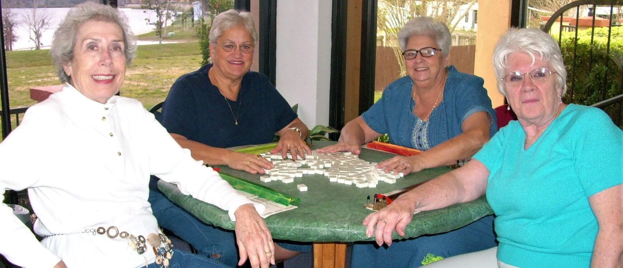 Neighbors at a community gathering