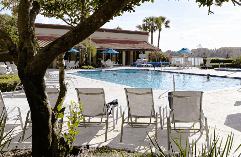Lounge by the pool